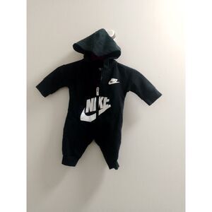 "Nike", Long Sleeved, Babies Coverall, With Hood